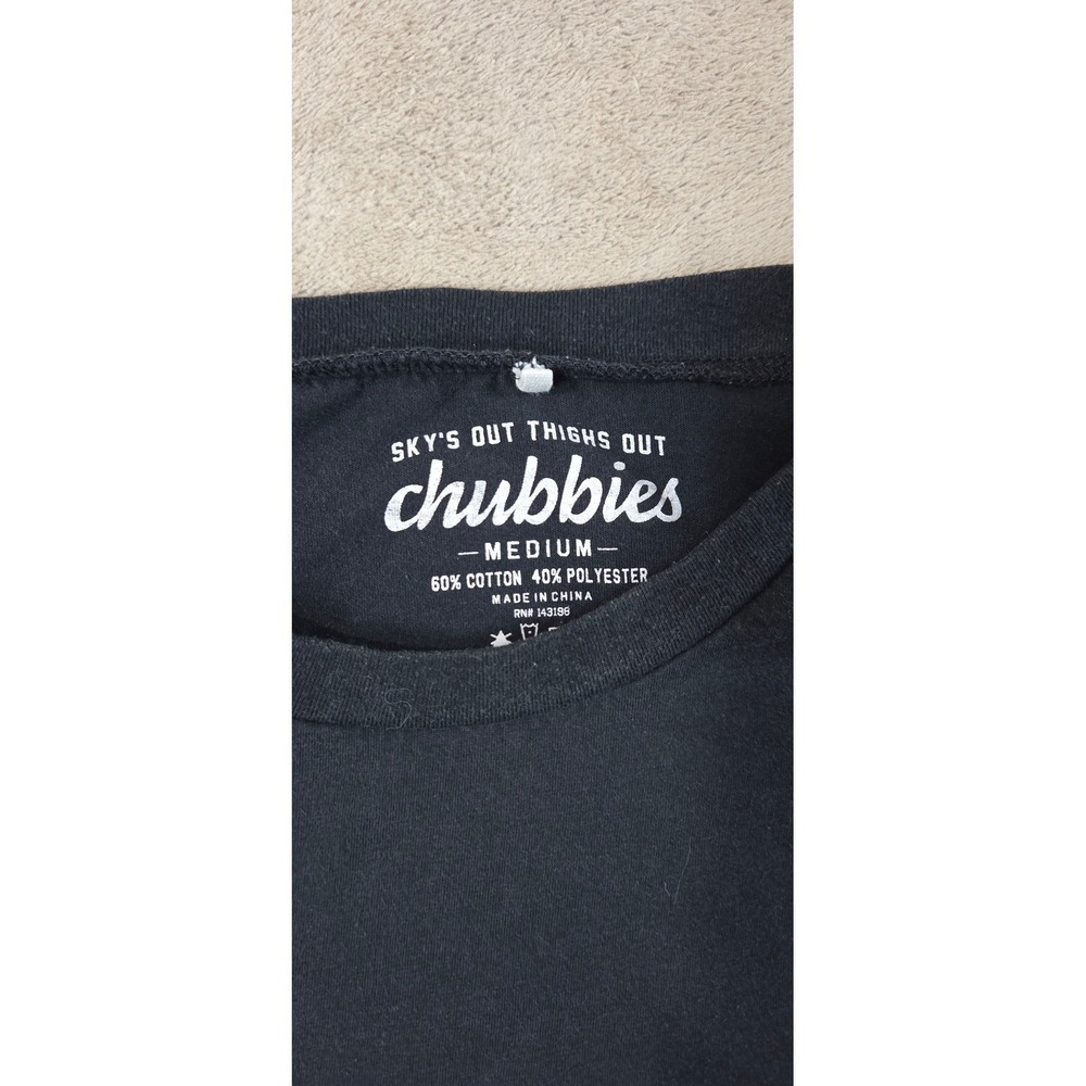Chubbies Shirt Men's Size Medium Color Blue "The Weekend Has Arrived" Tee GOOD - Picture 3 of 8